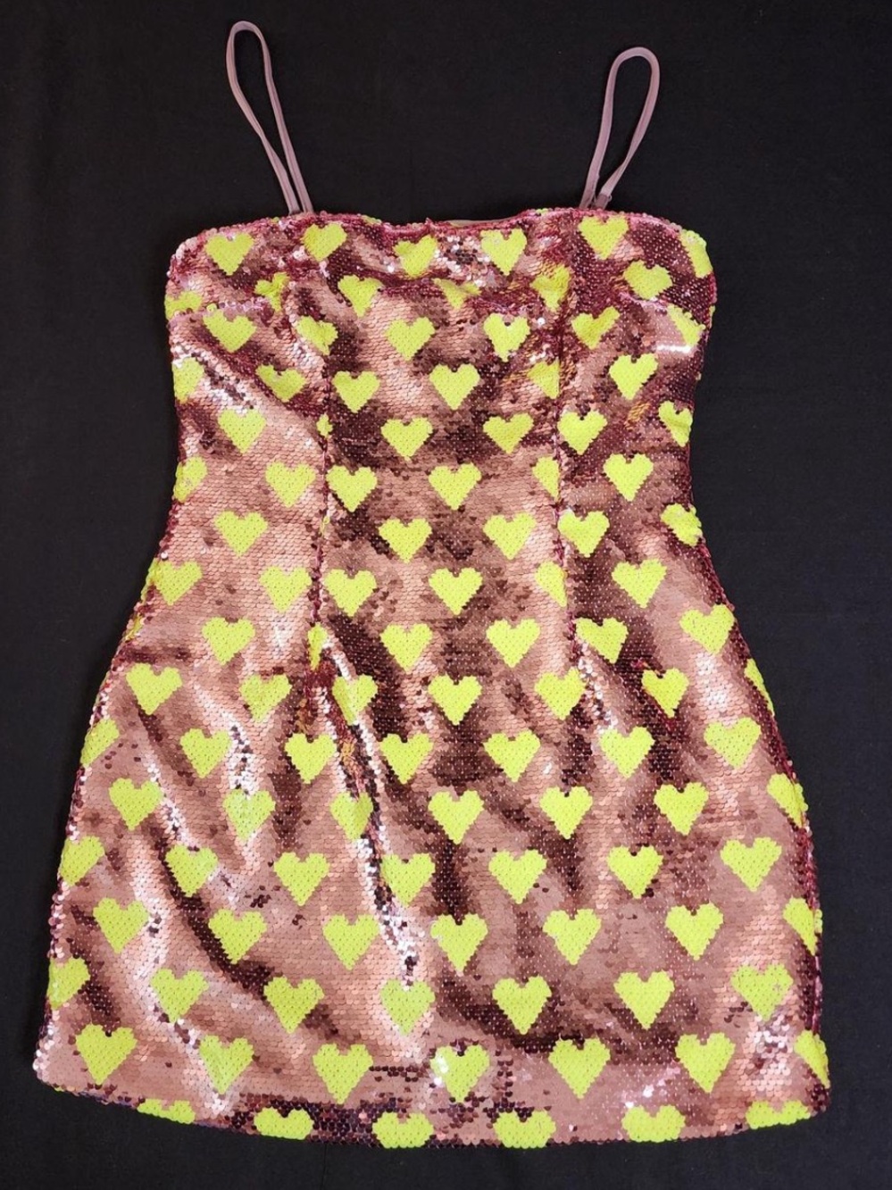 Nasty gal sequin heart dress